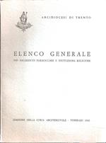 Elenco Generale Dei Sacerdoti Parrocchie E Istituzioni Religiose