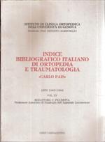 Indice Bibliografico Italiano Di Ortopedia E Traumatologia 