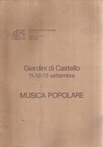 Musica Popolare Giardini Di Castello 11-12-13 Settembre 1975