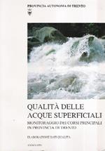 Qualità Delle Acque Superficiali - Monitoraggio Dei Corsi Principali In Provincia Di Trento - Elaborazione Dati Qualità