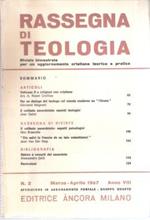 Rassegna Di Teologia N. 2/67