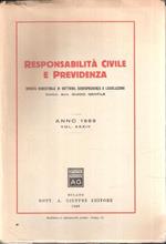 Responsabilità Civile E Previdenza Vol. Xxxiv