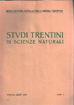 Studi Trentini Di Scienze Naturali - Annata Xxxii - Fasc. I