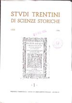 Studi Trentini Di Scienze Storiche 1. Lxiii/84