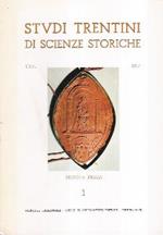 Studi Trentini Di Scienze Storiche 1/87. Sezione Prima