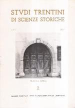 Studi Trentini Di Scienze Storiche 2/87. Sezione Prima