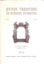 Studi Trentini Di Scienze Storiche 3-4/78 Numero Doppio Sezione Seconda