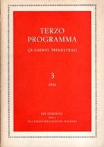 Terzo Programma - Quaderni Trimestrali N. 3