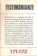 Testimonianze. Quaderni Mensili. Annata Completa 1975