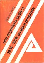 Una Segreteria Politica 1974-1976 Analisi E Proposte