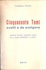 Cinquecento Temi Svolti E Da Svolgere