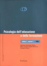 Psicologia Dell'Educazione E Della Formazione Vol. 1 N. 1