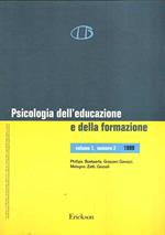 Psicologia Dell'Educazione E Della Formazione Vol. 1 N. 2