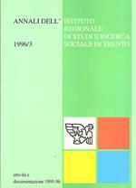 Annali Dell'Istituto Regionale Di Studi E Ricerca Sociale Di Trento 1995-1996