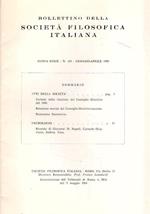 Bollettino della società filosofica italiana n. 109/80