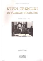 Studi Trentini Di Scienze Storiche Lxxxv Sezione Prima