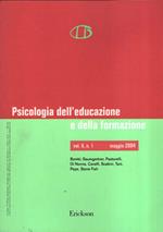 Psicologia Dell'Educazione E Della Formazione Vol. 6 N. 1
