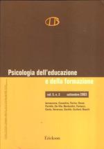 Psicologia Dell'Educazione E Della Formazione Vol. 5 N. 2