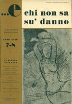 E chi non sa sù danno. Luglio - Agosto 1949, Anno XVIII, N. 7/8