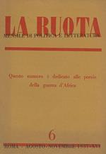 La Ruota. Anno 1, Numero 6, Agosto-Novembre 1937