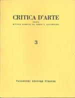 Critica d'Arte. Maggio 1954. N. 3