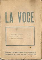 La Voce. 30 Settembre 1916