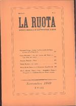 La Ruota. III serie, Numero 6, Settembre 1940