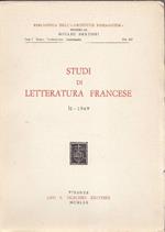 Studi di letteratura francese