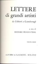 Lettere di grandi artisti