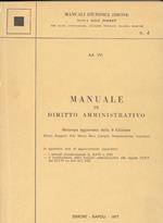 Manuale di diritto amministrativo