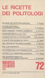 Biblioteca della Libertà. Gennaio-Marzo1979. Le ricette dei politologi