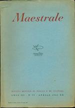 Maestrale. Anno III, N. 4, Aprile 1942