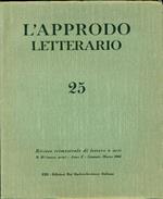 L' Approdo letterario N. 25 (nuova serie), Anno X, Gennaio-Marzo 1964