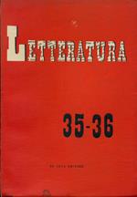 Letteratura. Anno VI. Settembre-Ottobre 1958- N. 35-36. Fascicolo dedicato a Giuseppe Ungaretti