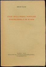 Studi sulla poesia popolare d'Inghilterra e di Scozia