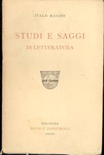 Studi e saggi di letteratura