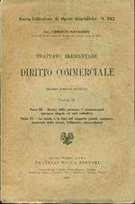 Trattato elementare di diritto commerciale. Volume II