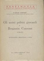 Gli scritti politici giovanili di Benjamin Constant. (1796-97). (Introduzione, bibliografia e testi)