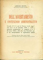 Dell'accertamento e contenzioso amministrativo