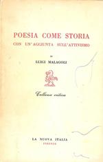 Poesia come storia con un'aggiunta sull'attivismo