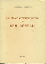 Orazione commemorativa di Sem Benelli