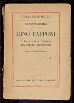Gino Capponi e la cultura toscana nel secolo decimonono