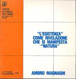 Ambro Magnaghi. L'esistenza come rivelazione che si manifesta natura