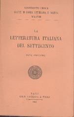 La letteratura italiana del Settecento (Note critiche)