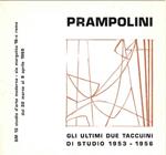 Prampolini. Gli ultimi due taccuini di studio 1953-1956