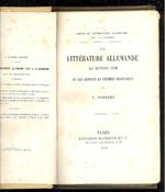 La littérature allemande au moyen-age et les origines de l'épopée germanique