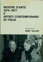 Mostre d'arte 1974-1977 e artisti contemporanei in Italia