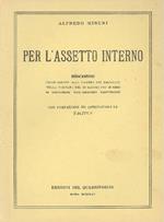 Per l'assetto interno