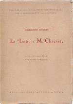 La ''Lettre à M. Chauvet''