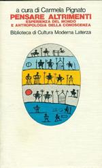 Pensare altrimenti. Esperienza del mondo e antropologia della conoscenza